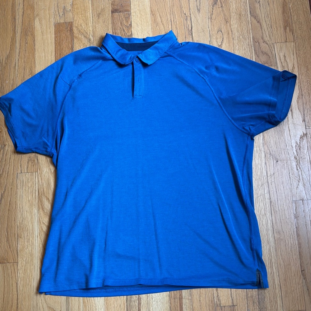 RHONE Delta Pique Polo XL Blue